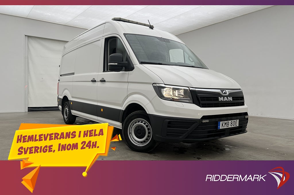 MAN TGE L2H2 2.0TDI 177hk Värmare Drag B-Kamera CARPLAY Moms