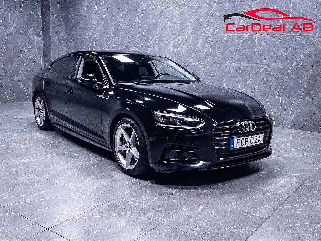 Audi A5 Sportback 45 TFSI Quattro 245hk Proline Skinn Adaptiv