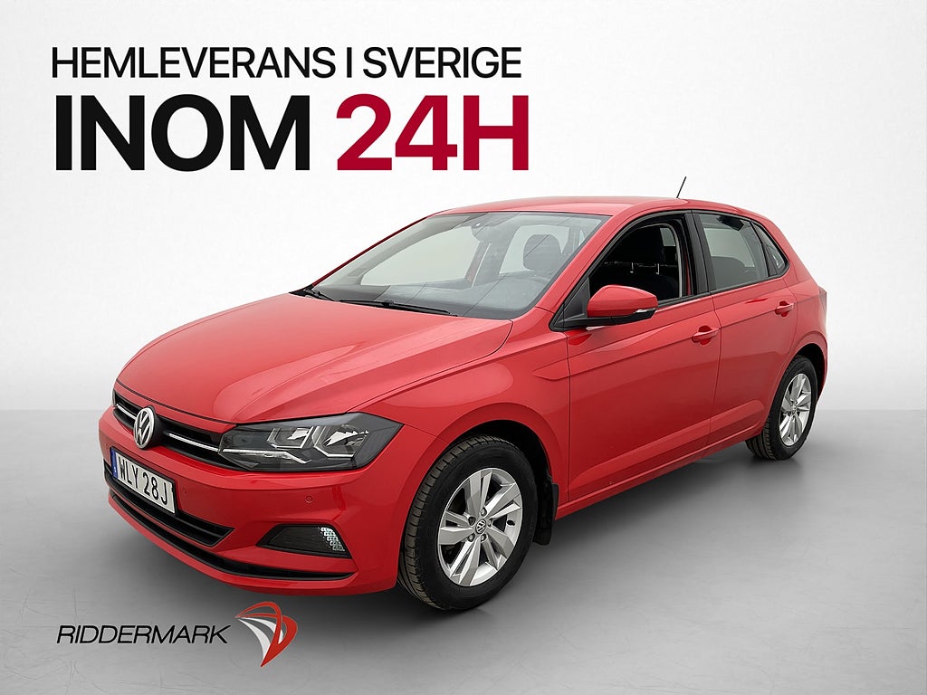 Volkswagen Polo 1.0 TSI 95hk P-Sensorer Bluetooth 0.46l/mil