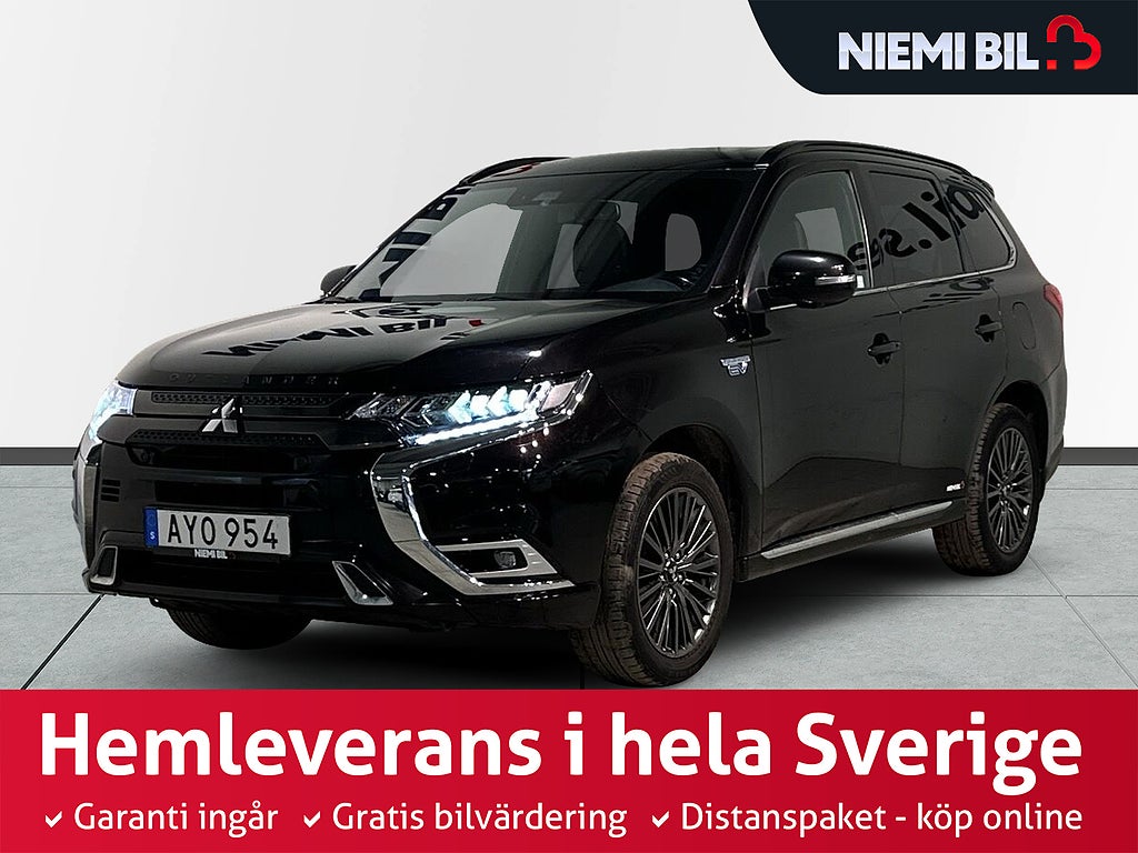Mitsubishi Outlander PHEV CVT S-Edition 360° Drag Taklucka Pvärm S/V-hjul
