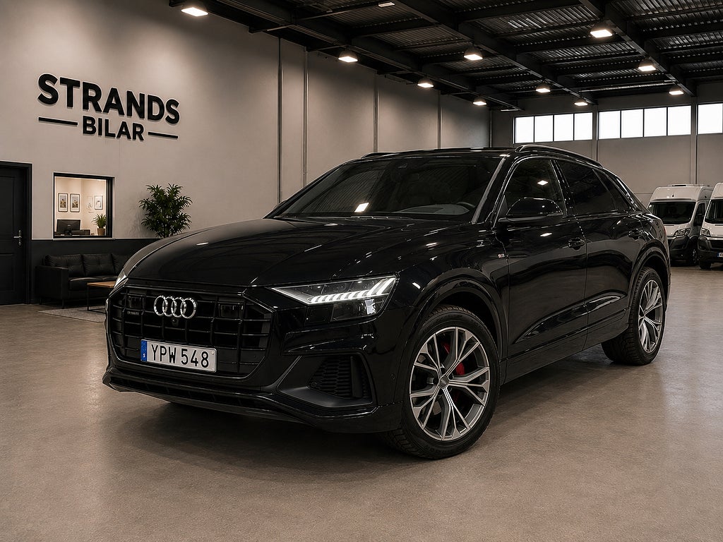 Audi Q8 50 TDI Q S-Line /1 Ägare /B&O /Massage /Pano /HuD /Rutq