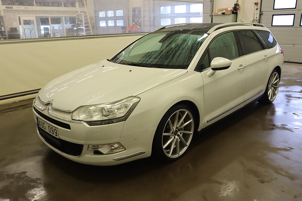Citroën C5 Tourer 2.2 HDi 204hk LÄDER GPS PANO 20" DRAG VÄRMARE