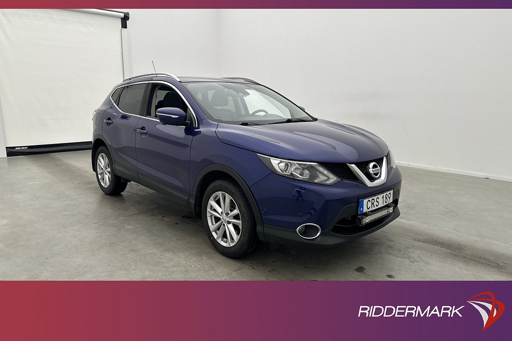 Nissan Qashqai 1.5 dCi 110hk Tekna Panorama 360° Skinn Navi