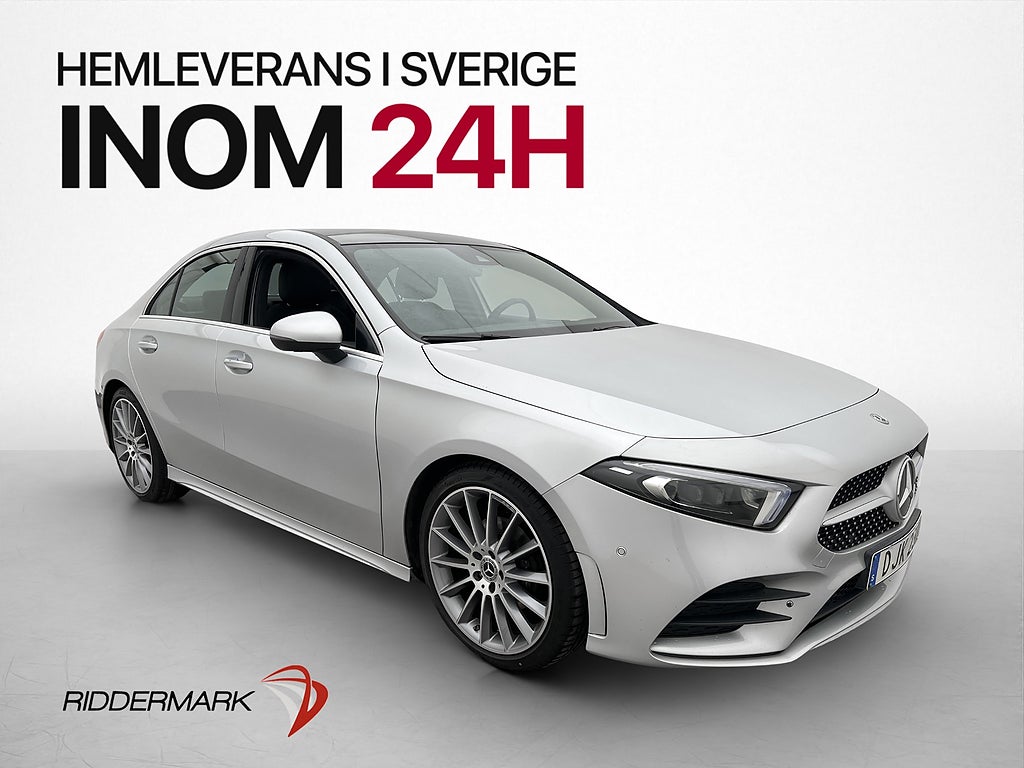 Mercedes-Benz A 200 Sedan 163hk AMG Pano Wide Kamera Elsäten