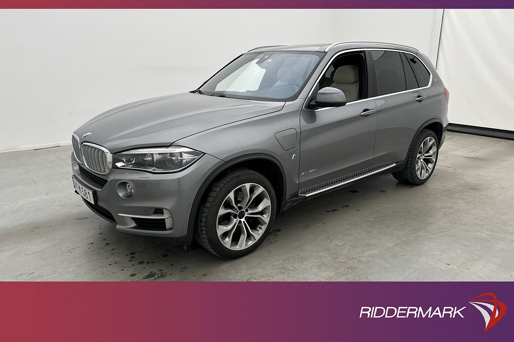 BMW X5 xDrive40e Pano H/K HUD Night-Vision Navi 4-Zons Skinn