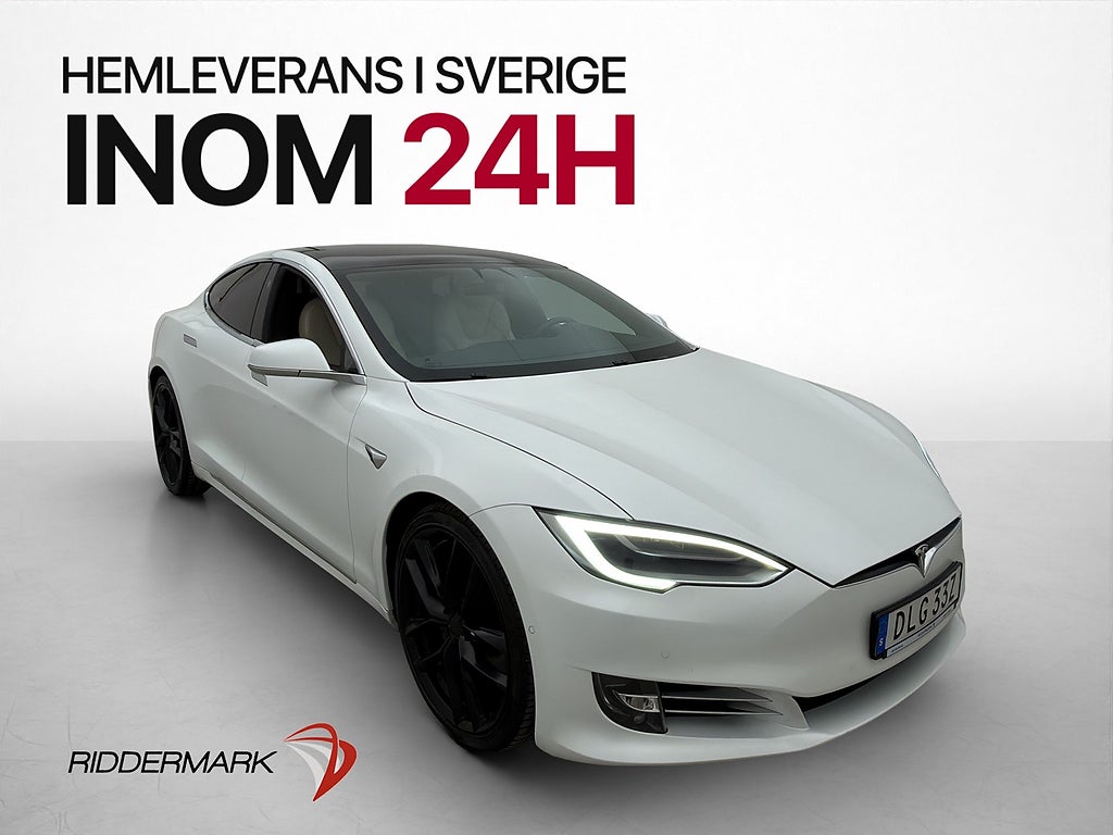 Tesla Model S Long Range AWD 423hk Moms Pano Kamera Navi