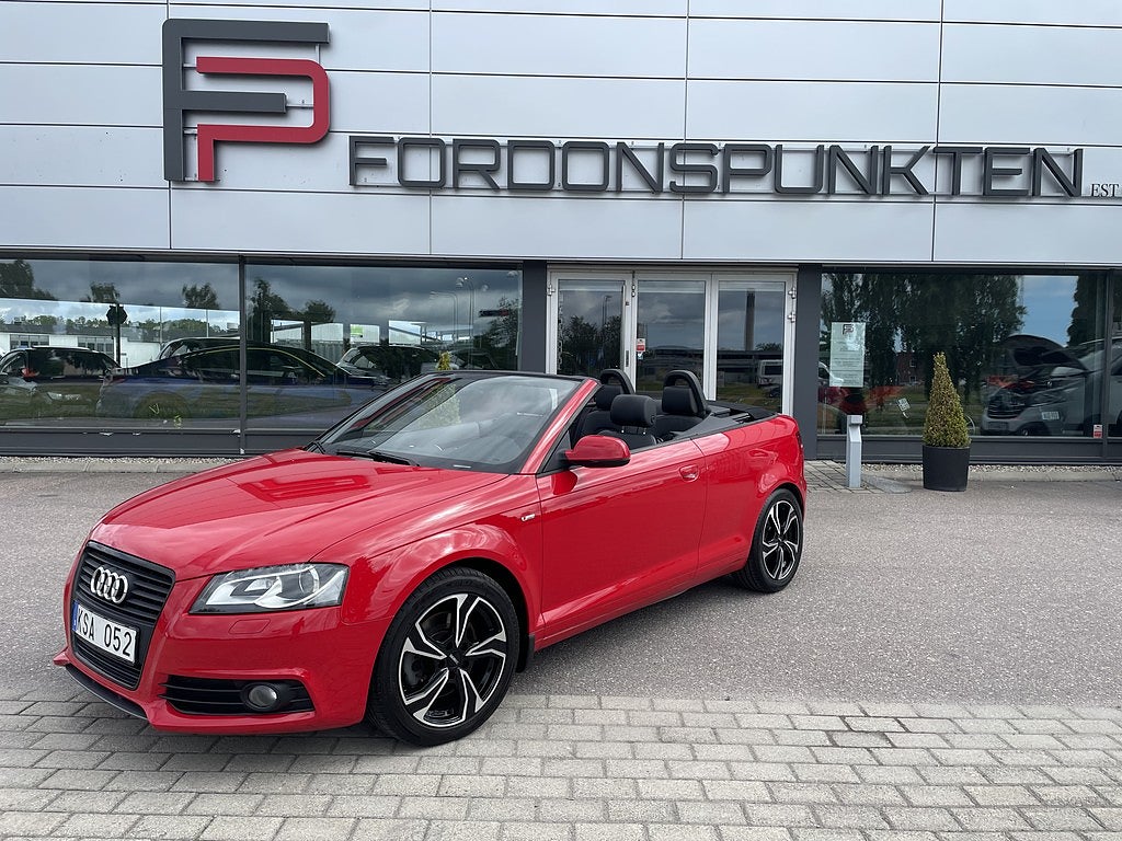 Audi A3 Cabriolet 2.0 TFSI S Tronic S Line 200 hk DRAG Lågmil