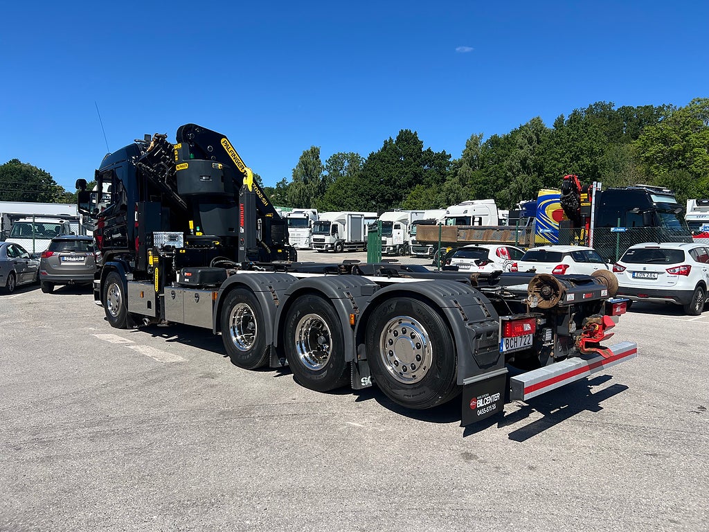 Scania R490 8x4*4 Tridem Kranväxlare, Palfinger 27002 Kran