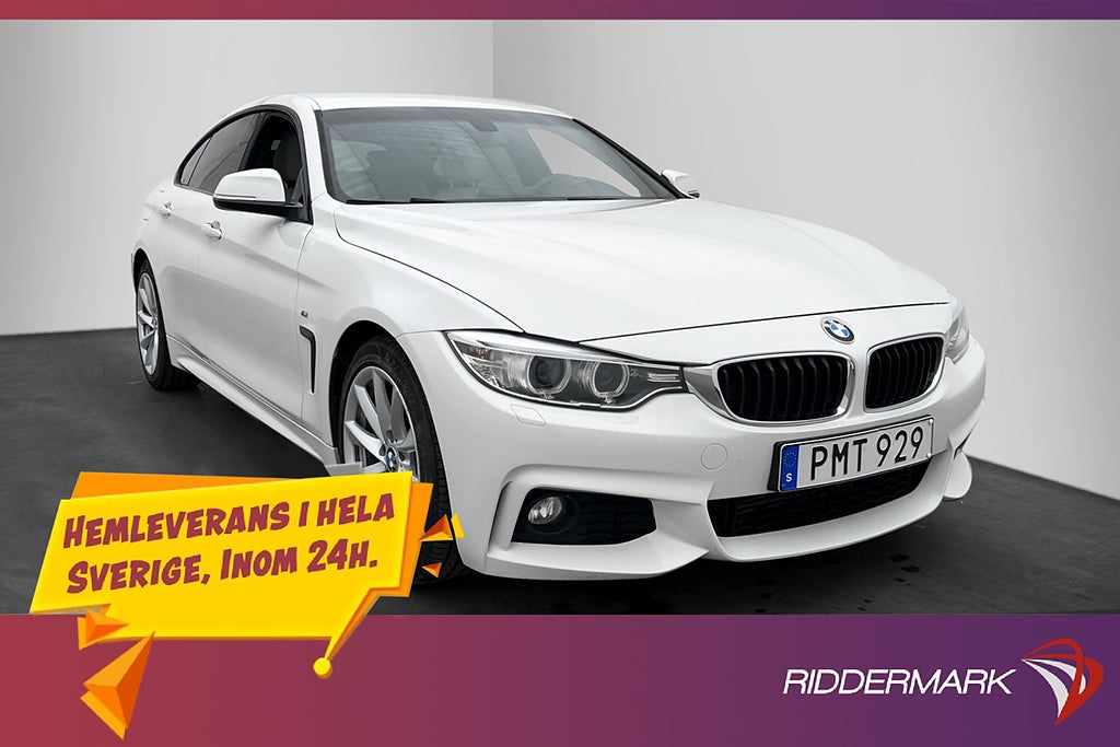 BMW 420 D GC 190hk M-Sport Läder Keyless Dragkrok P-Sensorer