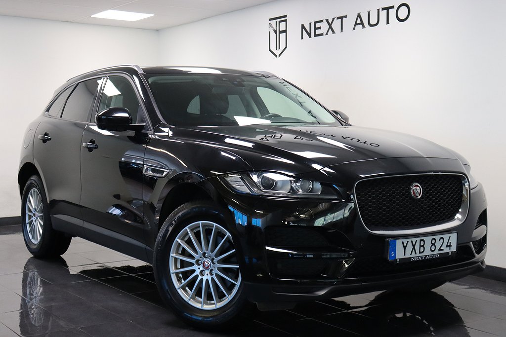 Jaguar F-Pace 20D EURO 6 KEYLESS VÄXELPADDLAR RAILS