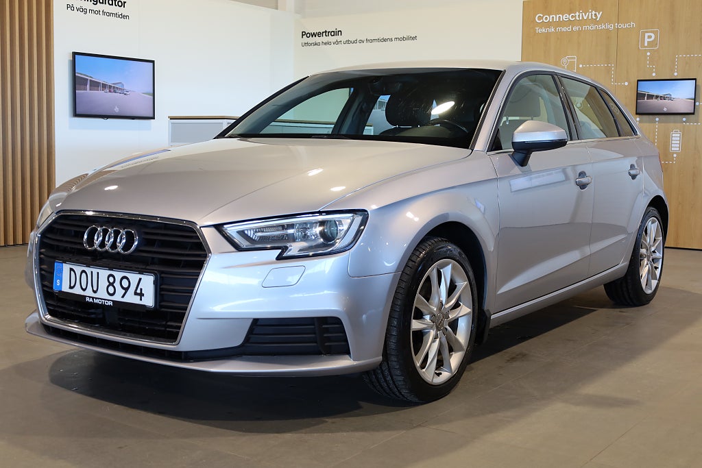 Audi A3 116hk Sportback 1.0 TFSI Comfort Drag PDC Blåtand