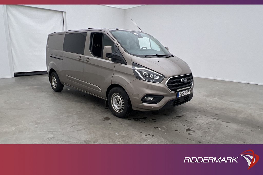 Ford Transit Custom CrewVan L2 Värmare Drag CARPLAY MOMS