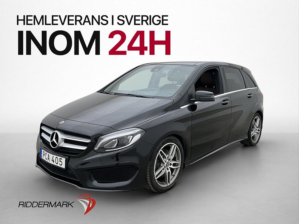 Mercedes-Benz B 220 d AMG H/K Värmare Pano Kamera Skinn Drag