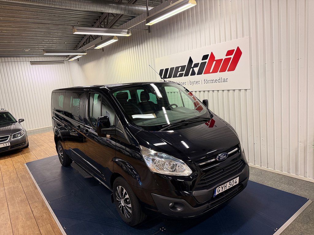 Ford Tourneo Custom Lång 300 2.2 TDCi, Värmare,  9-sits