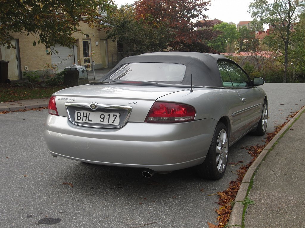 Chrysler Sebring Cabriolet 2.7 V6 Automatisk, 203hk, 2001