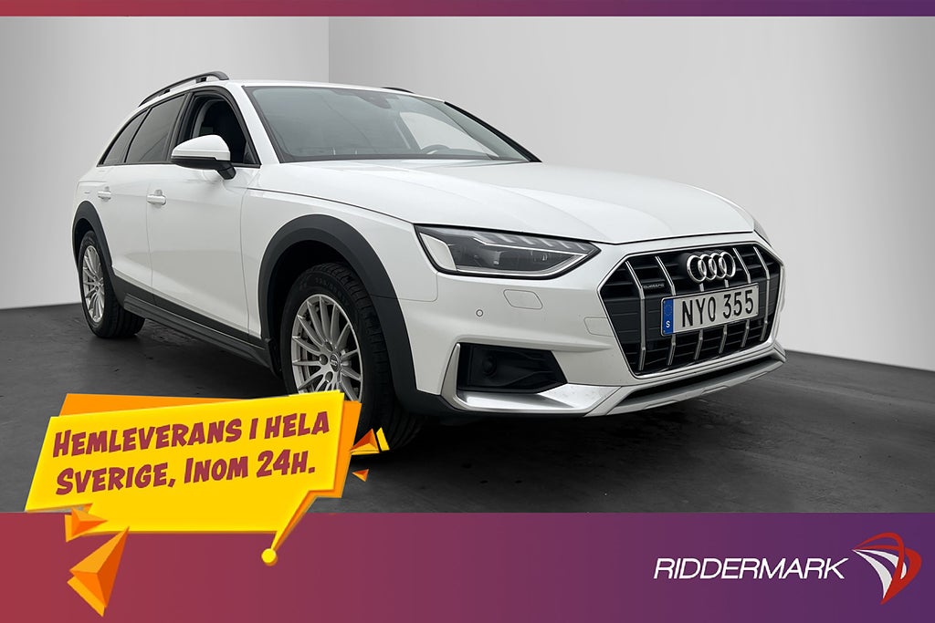 Audi A4 Allroad 40 TDI Q Fjärr-Värmare Navi Sportstolar LED