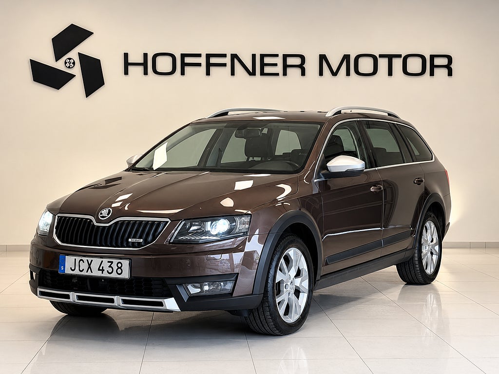 Skoda Octavia Scout 2.0 TDI 4x4 PDC Bluetooth Värmare på fjärr Dragkrock