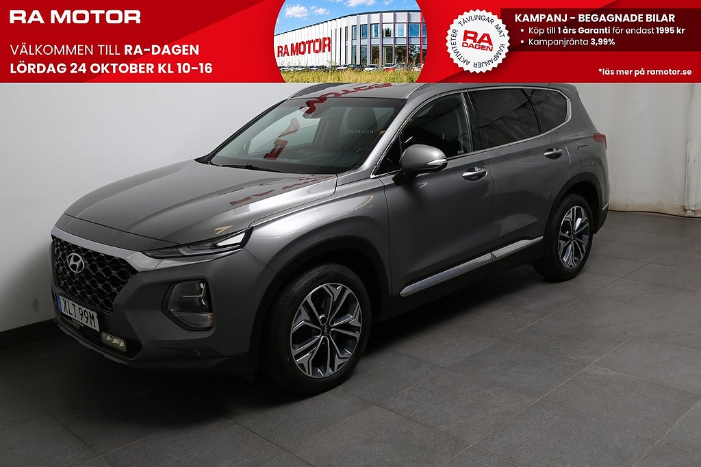Hyundai Santa Fe 2,2 CRDi 200hk Premium AWD Aut Extraljus Motorv Drag 2020