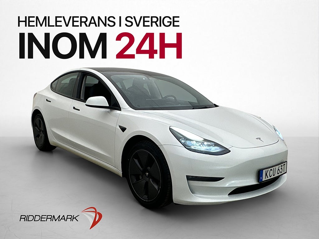 Tesla Model 3 Long Range AWD Svensksåld MOMS Panorama