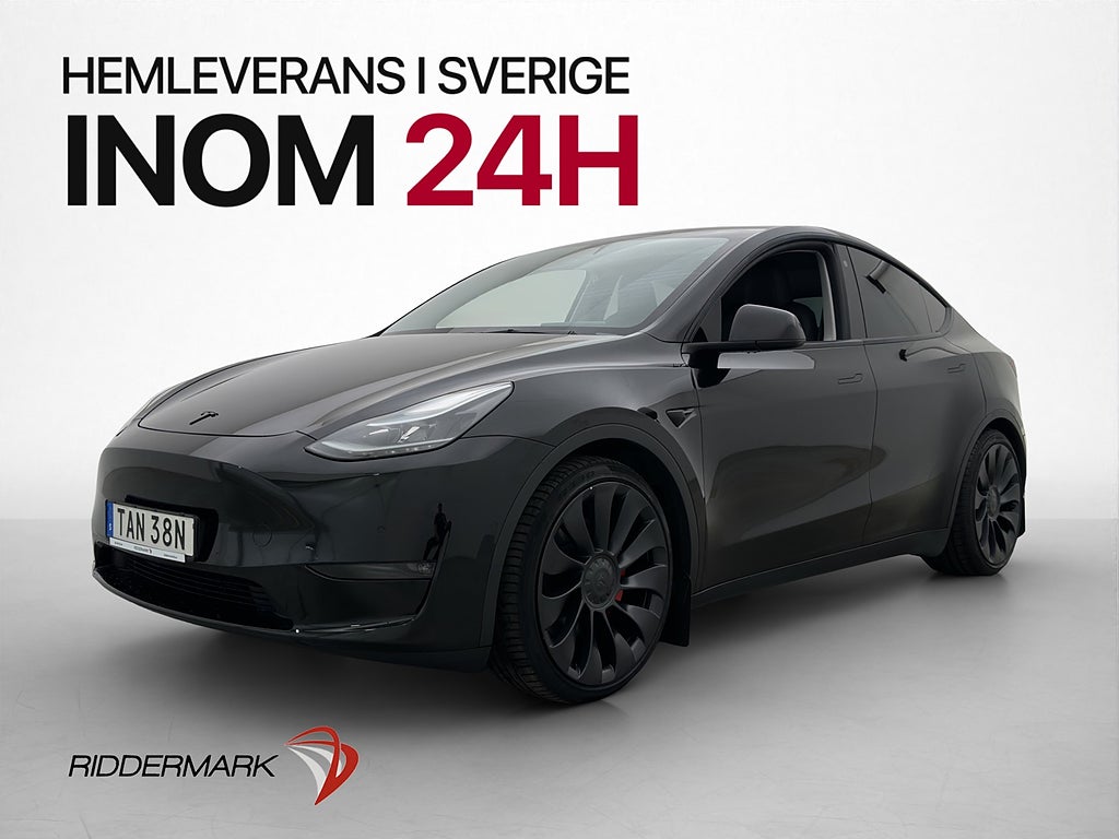 Tesla Model Y Performance Värmepump Dragkrok Autopilot