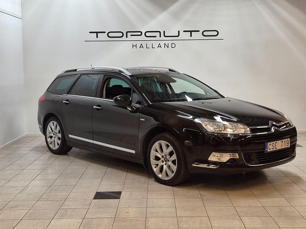 Citroën C5 Tourer 2.2 HDi 204hk|Skinn|Backkamera|Värmare|Ny servad