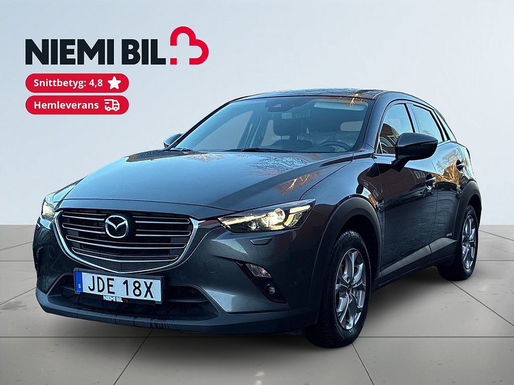Mazda CX-3 SKYACTIV-G SoV-Däck/Rattvärm/Navigation/Psensorer