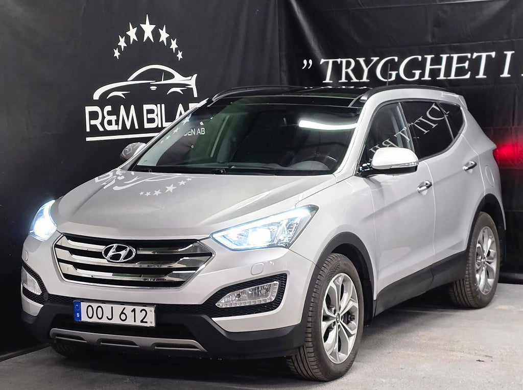 Hyundai Santa Fe 4WD, Få-ägare, Drag, B-kam, Pano, Ny Serv/Bes!!!