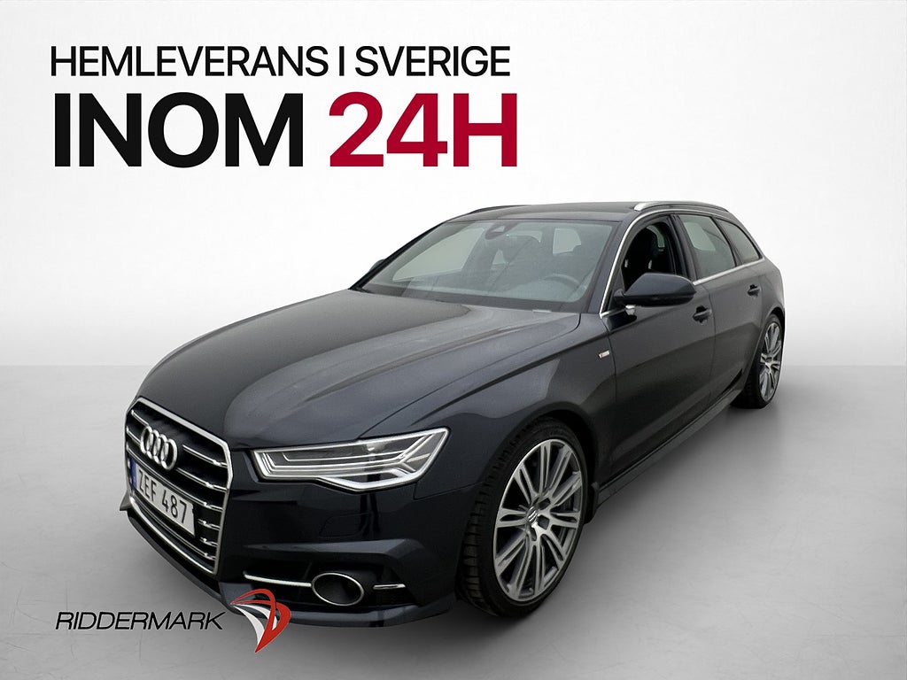 Audi A6 3.0 TDI 272hk S Line 0.53l/skinn Drag Värmare Matrix