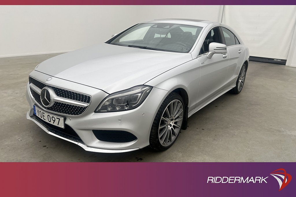 Mercedes-Benz CLS 350 d 4M 258hk AMG Värm H/K Pano 360° Luft