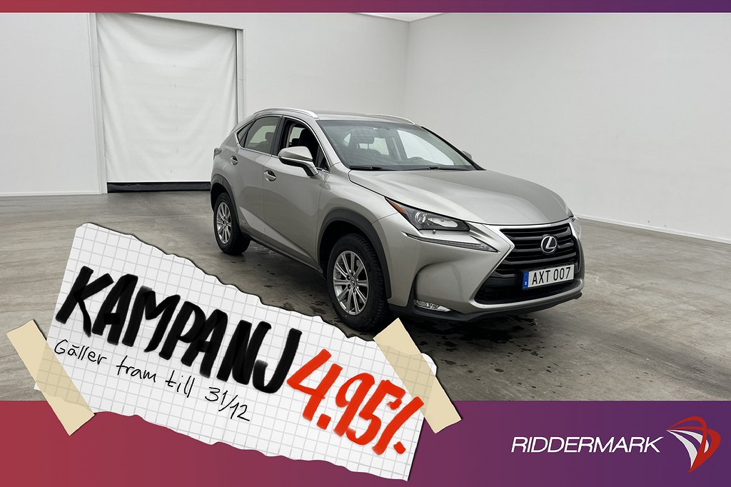 Lexus NX 300h 2.5 AWD 197hk Kamera Skinn 4,95% Ränta