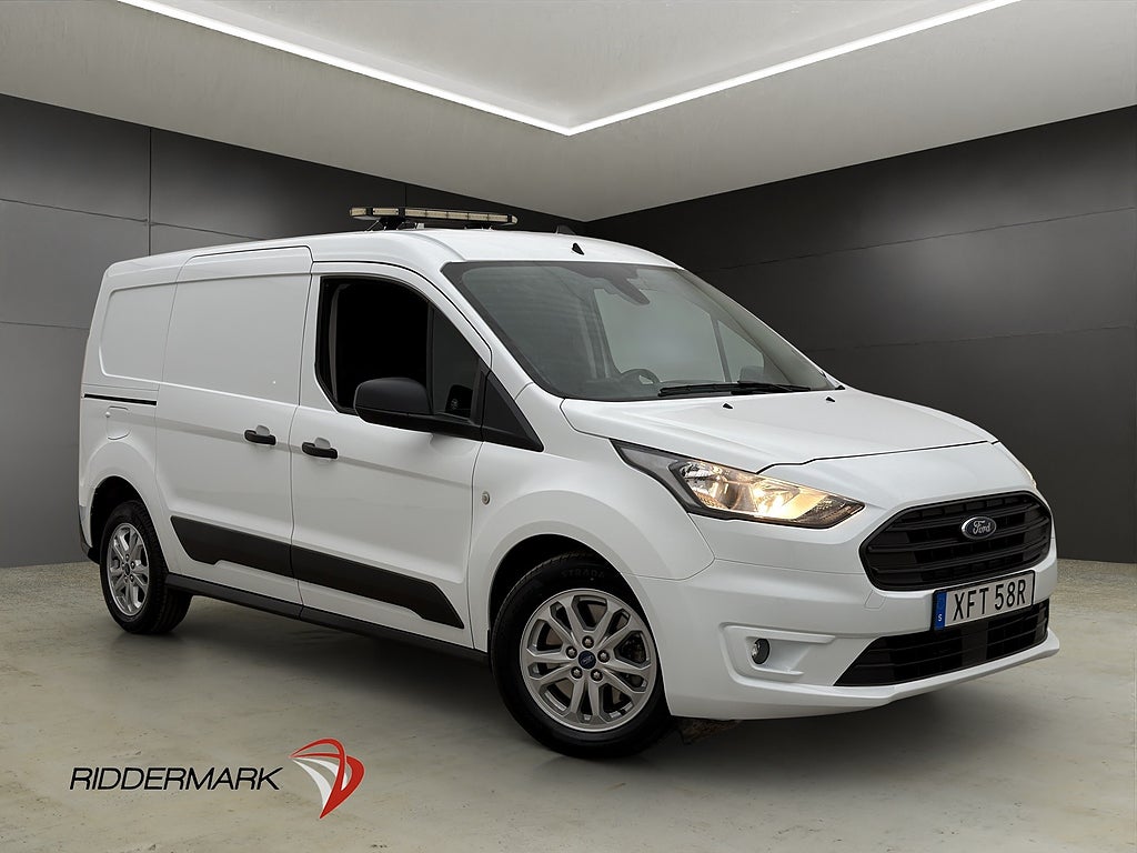Ford Transit Connect LWB Värm 3-Sits Drag B-Kam CARPLAY Moms