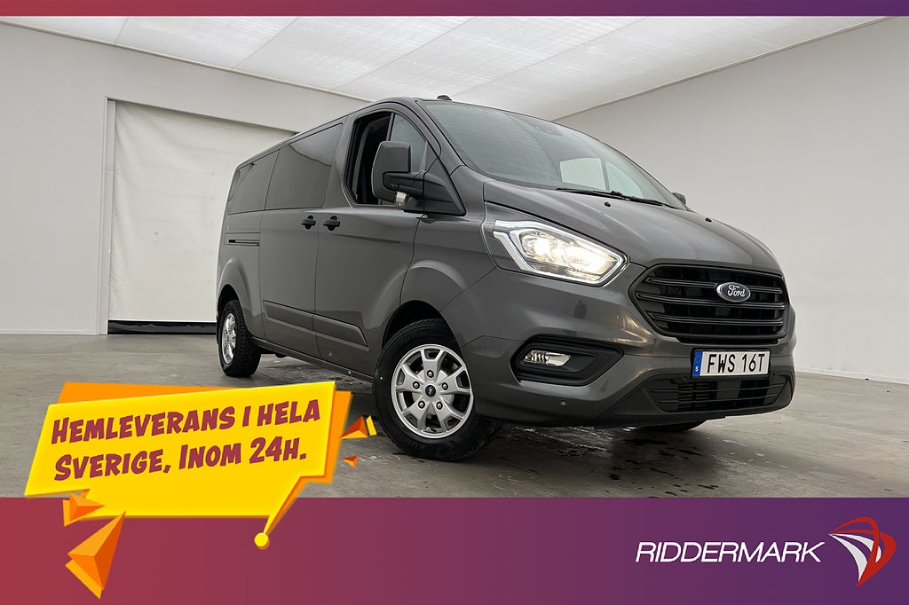 Ford Transit Custom Kombi Lång 2.0 Värm B-Kamera 9-Sits Moms