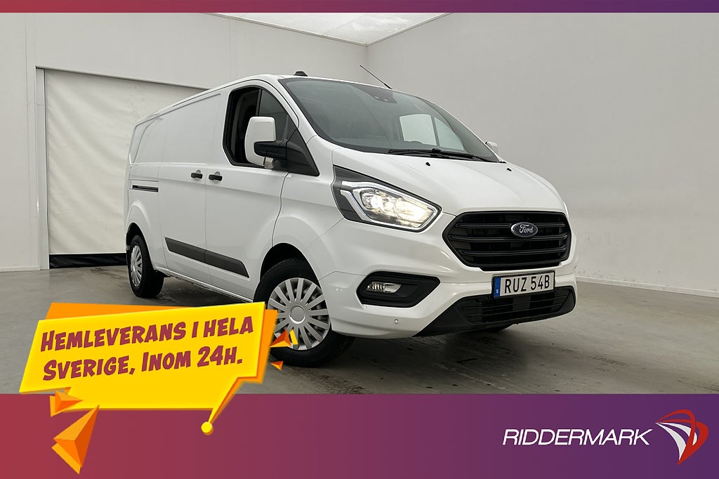 Ford transit-custom L2 130hk Värmare Dragkrok B-Kamera Moms