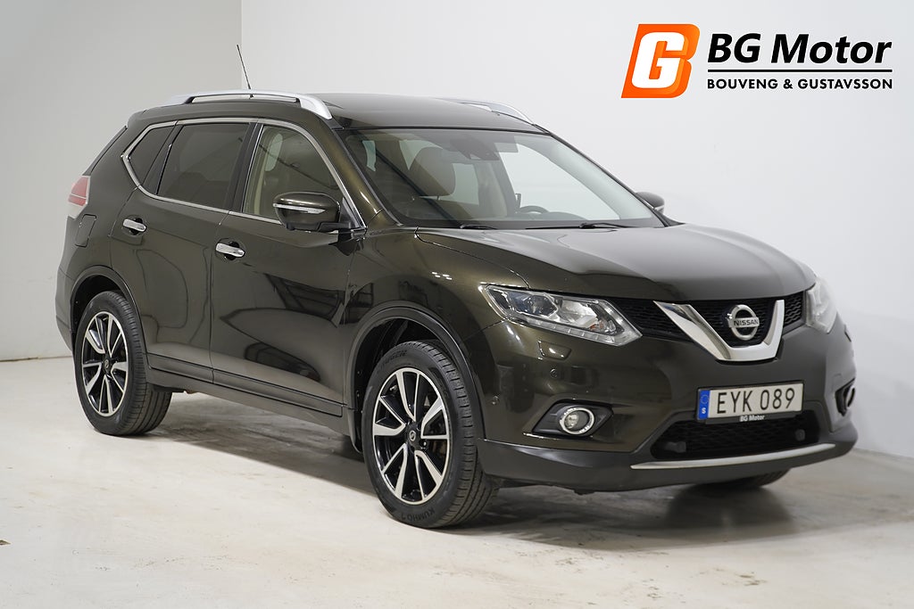 Nissan X-Trail 7 Sits 1.6 dCi 131HK Aut Drag/Pano/Skinn/Elstol/360