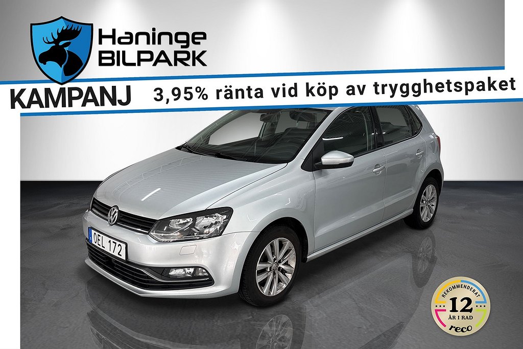Volkswagen Polo 5-dörrar 1.2 TSI/BT/LÅGA MIL/SUPERDEAL 3,95%