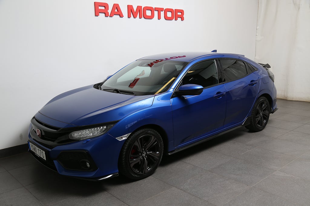 Honda Civic 1,5 i-VTEC Turbo 182hk Sport 5D Aut Navi 2017