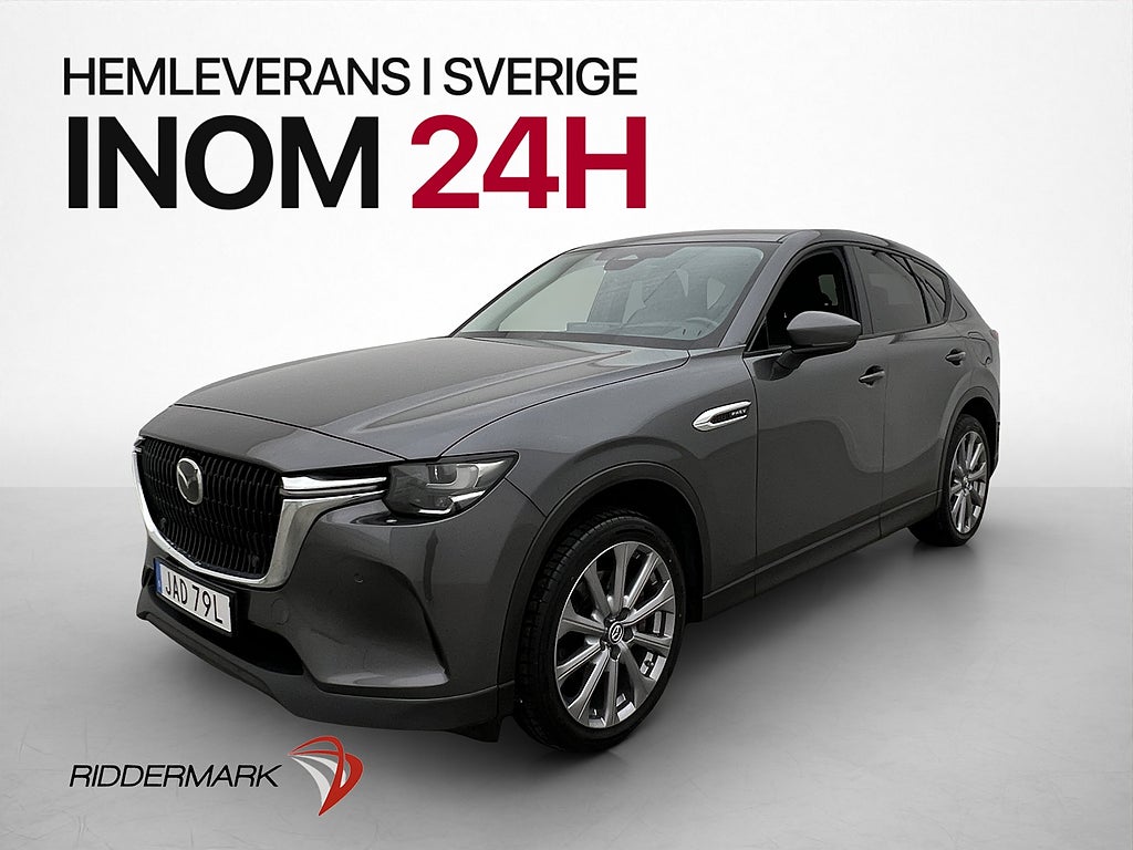 Mazda CX-60 PHEV MOMS Dragkrok 360° Kamera Skinn Adaptiv