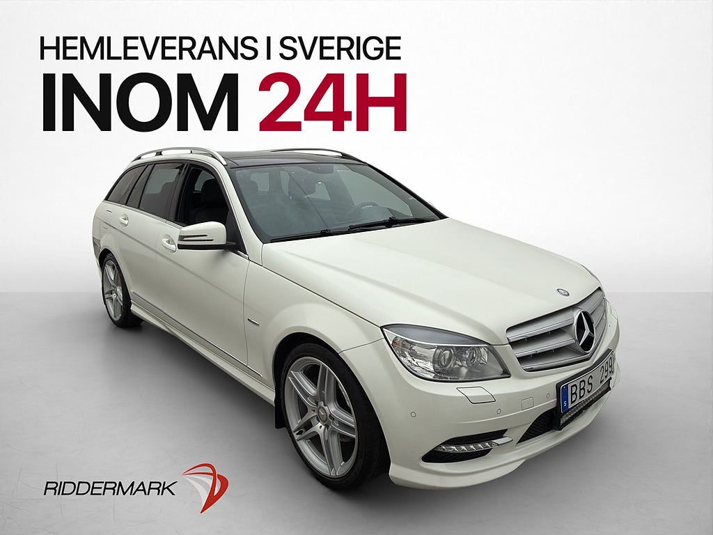 Mercedes-Benz C 220 T AMG Line Pano H/K Drag Låga Mil!