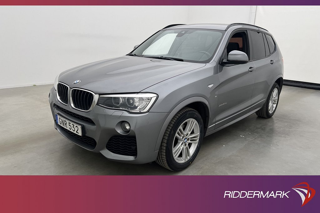 BMW X3 xDrive20d M Sport Pano HiFi Kamera Navi Skinn Drag