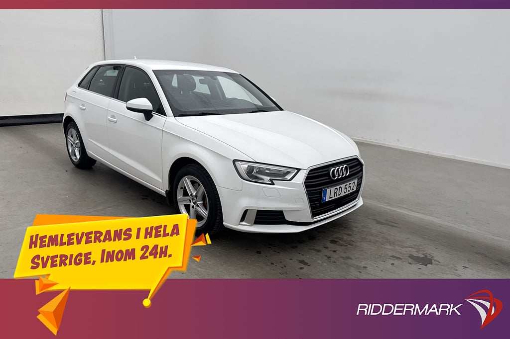 Audi A3 1.0 TFSI 116hk P-Sensorer Adaptiv-fart 0.46l/Mil