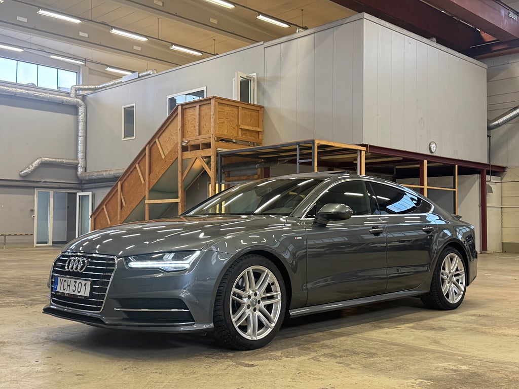 Audi A7 3.0 TDI Q NYSERVAD S-LINE TAKLUCKA DRAGKROK BT EU 6