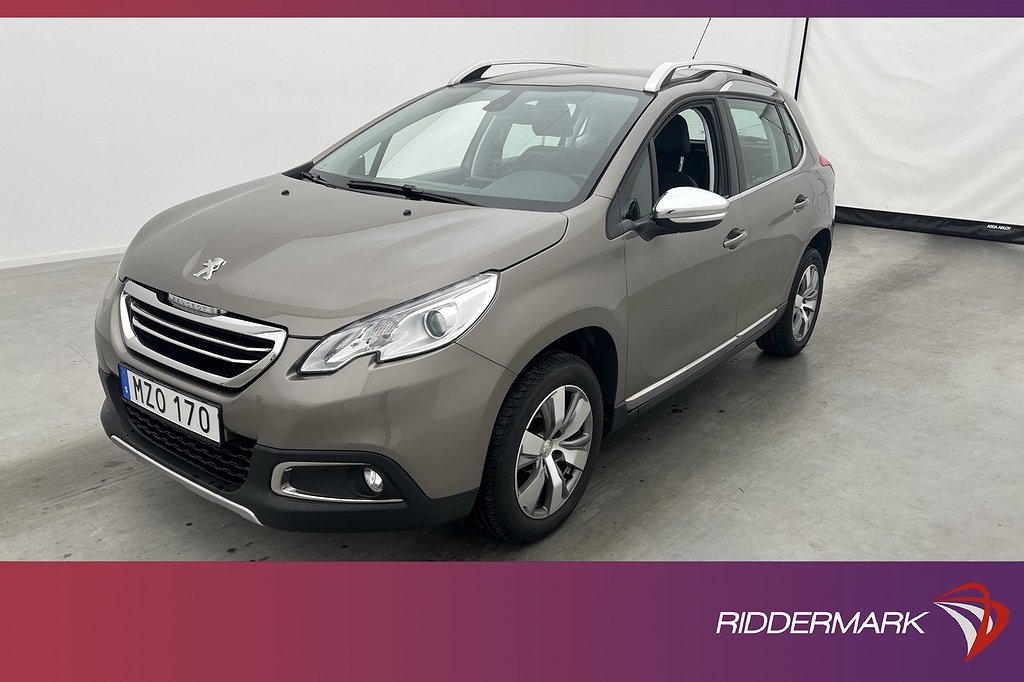 Peugeot 2008 1.2 82hk Allure Sensorer Halvskinn Låg-skatt