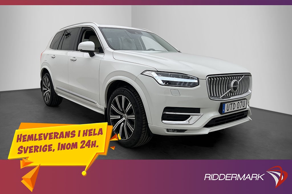 Volvo XC90 B5 AWD Inscription 7-Sits Värm Skinn H/K Drag