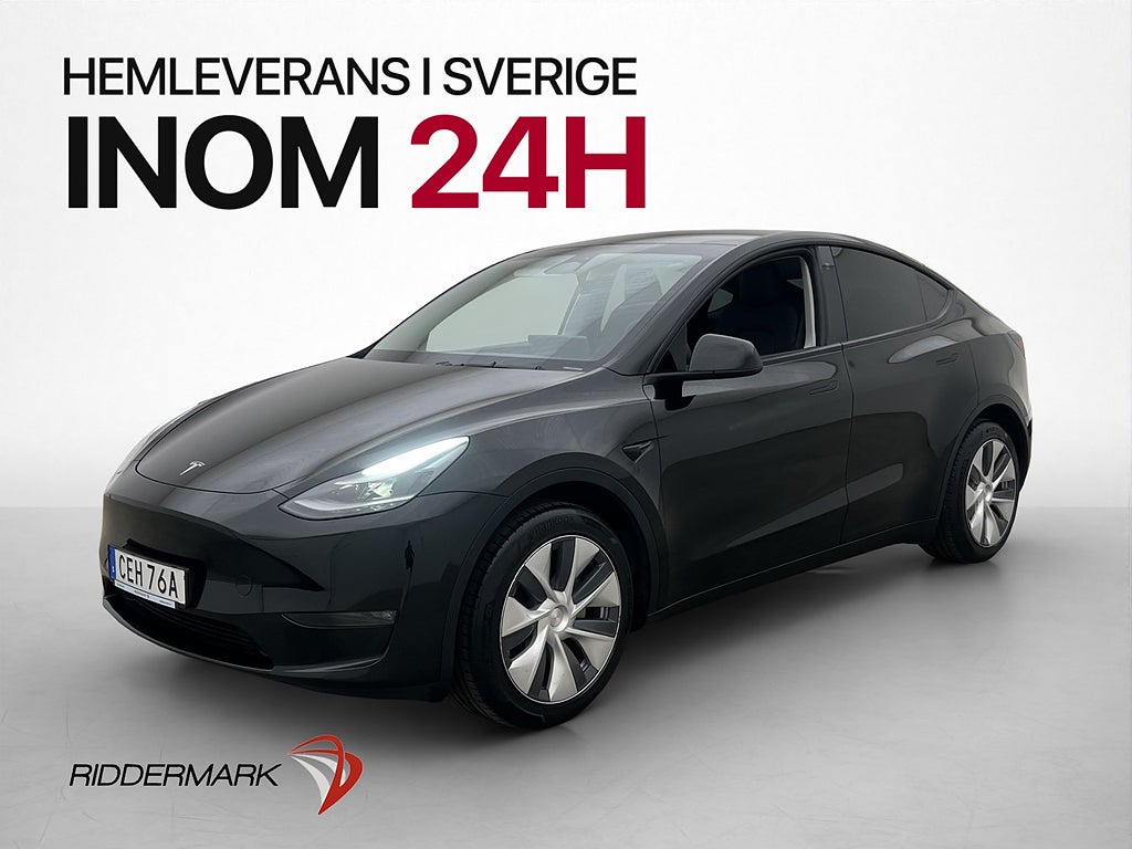 Tesla Model Y Long Range AWD 514hk MOMS Pano Drag Skinn