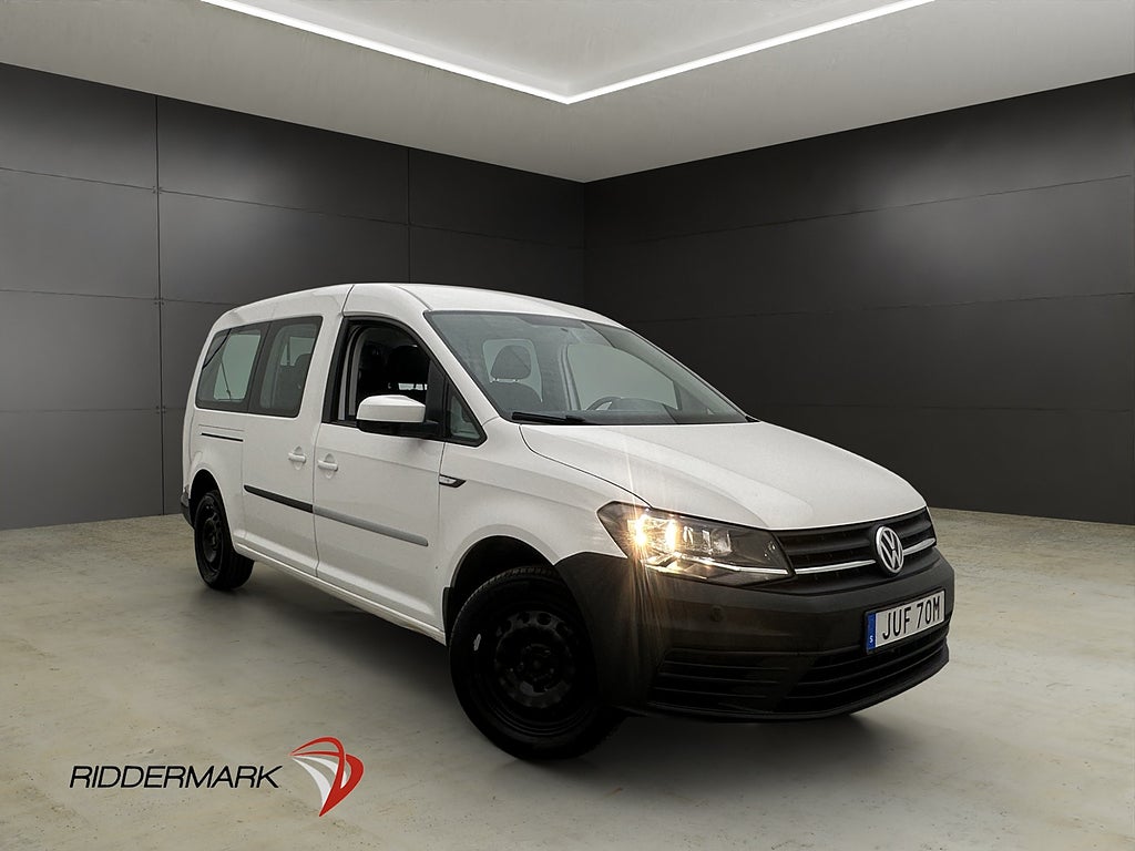 Volkswagen Caddy Maxi Life 2.0TDI Dragkrok PDC 7-Sits Moms