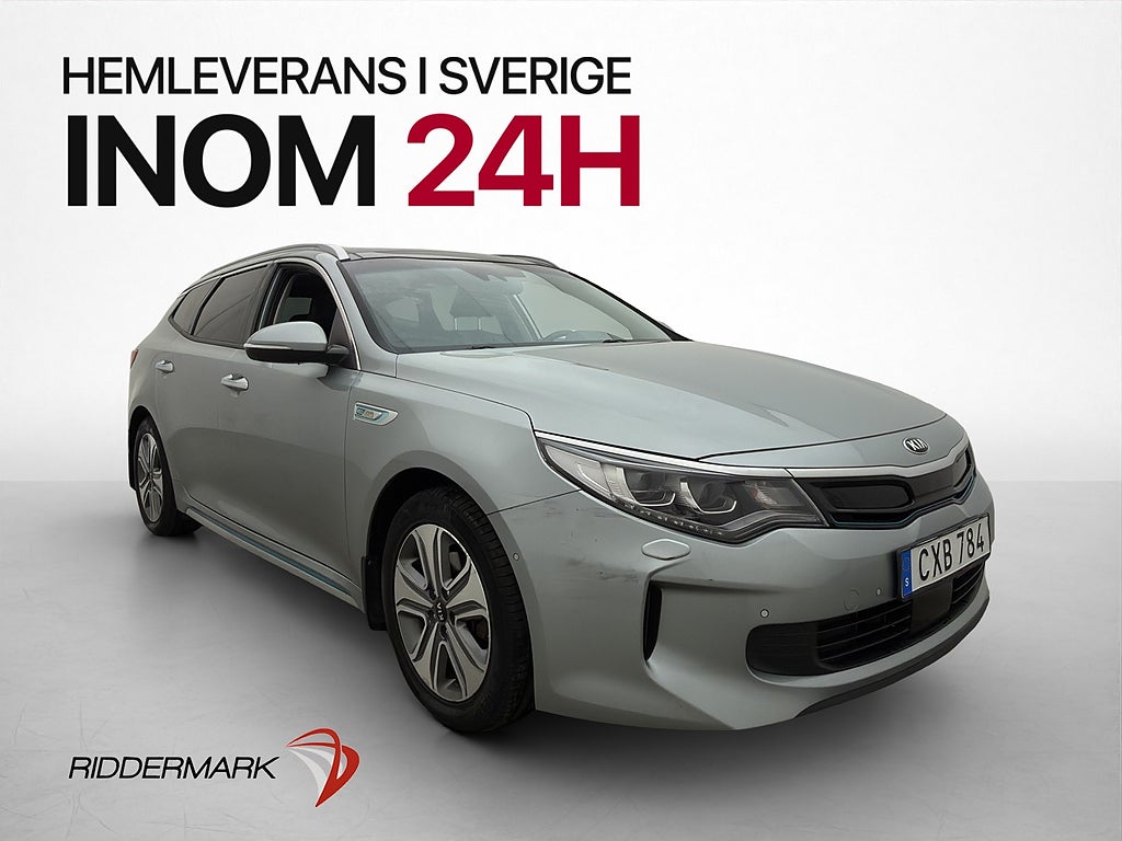 Kia Optima SW Plug-in Hybrid 205hk Pano Navi 360°  H/K Läder
