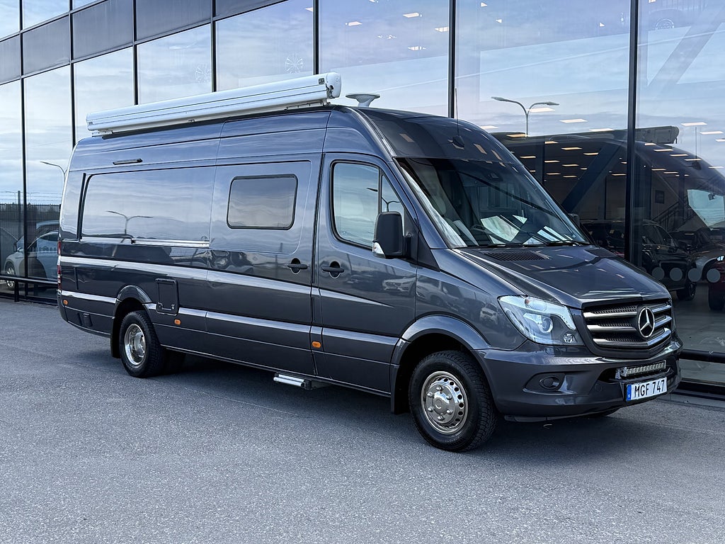 Mercedes-Benz Sprinter 519 3.0 V6 190HK Crossbuss / Husbil Aut Drag/LED 