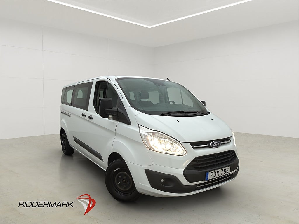 Ford Transit Custom Kombi Lång Ny-Kamrem Värm B-Kam 9-Sits
