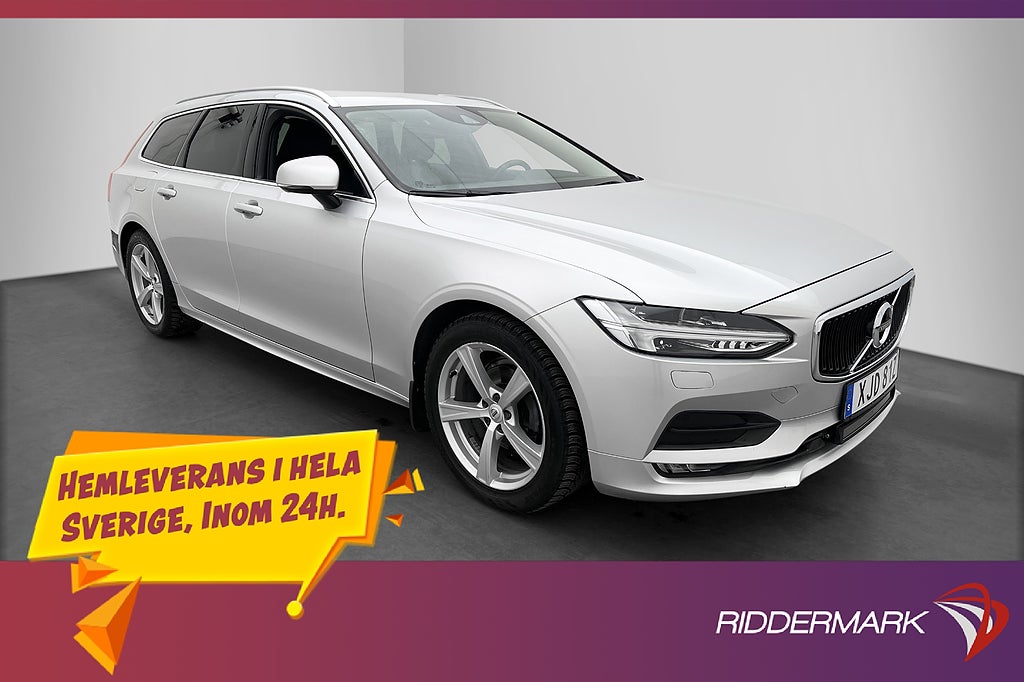 Volvo V90 D3 150hk Momentum Värmare Läder Navi Keyless Drag