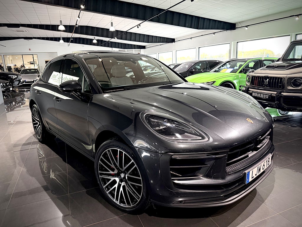 Porsche Macan S PDK 380hk Sport Chrono Glastak Värmare Läder Drag - bild 25